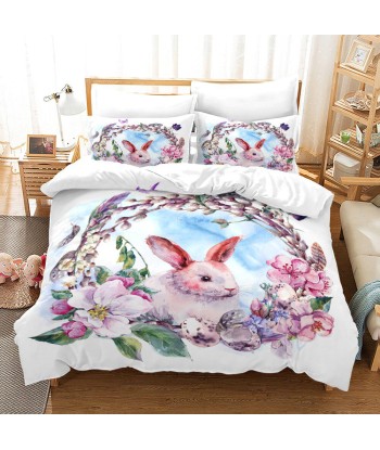 Flower rabbit duvet cover la colonne vertébrale