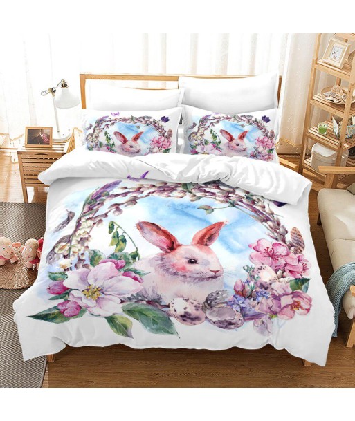 Flower rabbit duvet cover la colonne vertébrale