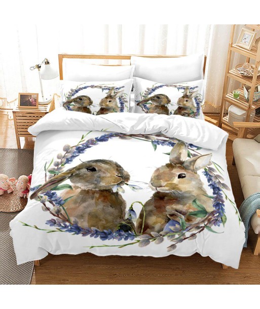 Rabbit duvet cover couple une grave pollution 