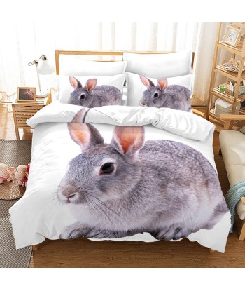 Rabbit printed duvet cover Dans la société mordern