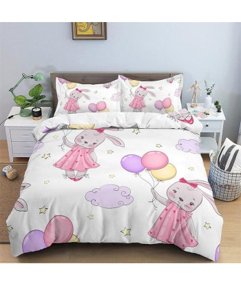 Little girl rabbit duvet cover online