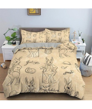 Dressed rabbit duvet cover Comparez plus de prix