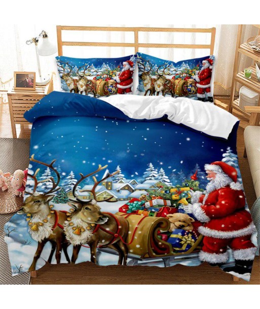 Christmas duvet cover 2 people solde