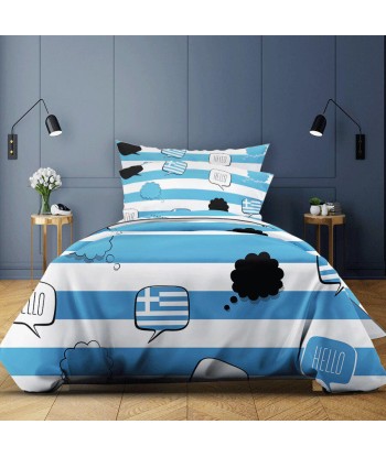 Greece flag duvet cover livraison gratuite