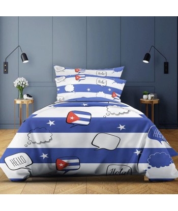 Cuba flag duvet cover chez Cornerstreet bien 