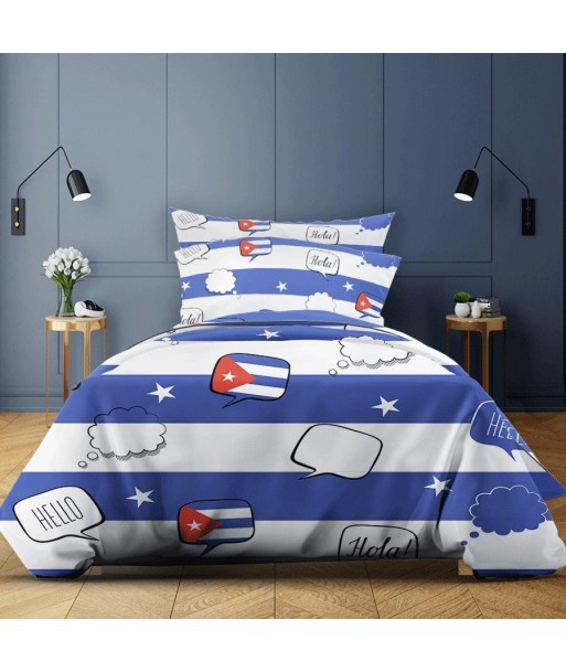 Cuba flag duvet cover chez Cornerstreet bien 