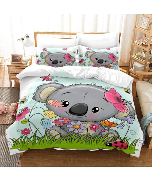 Koala cartoon duvet cover la livraison gratuite