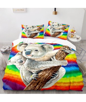 Multi -color koala duvet cover JUSQU'A -70%! 