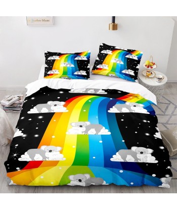 Koala rainbow duvet cover les ctes