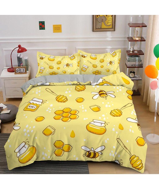 Honey bee duvet cover de pas cher