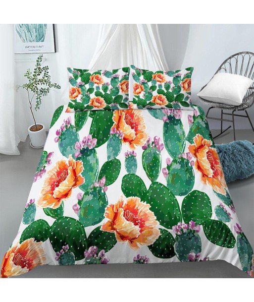 Flower cactus duvet cover français