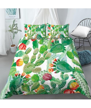 Cactus duvet cover 2 people Faites des économies