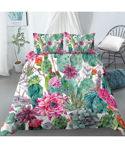 Duvet cover cactus flowers livraison et retour toujours gratuits