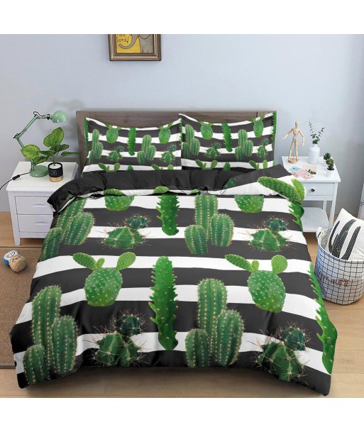 Black and white cactus duvet cover 2024