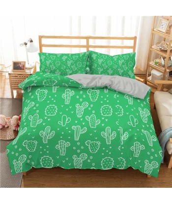 Green cacti duvet cover sélection de produits