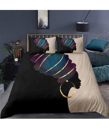 Black and white Africa duvet cover ou a consommer sur place