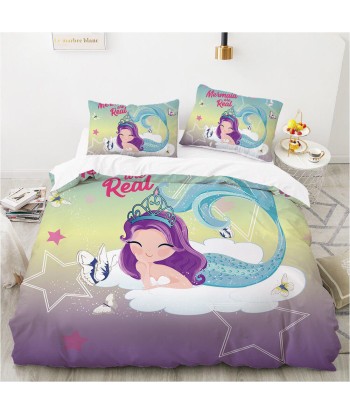 Purple hair siren duvet cover des créatures d'habitude