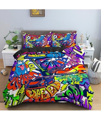 Graffiti car duvet cover Comparez et commandez 