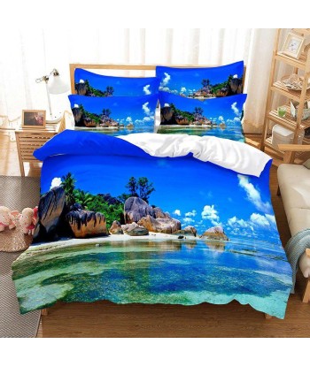 Tropical beach duvet cover basket pas cher