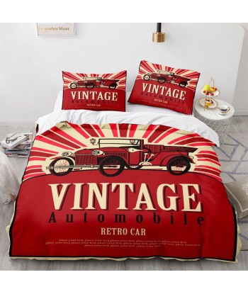 Red car duvet cover Véritable concentré