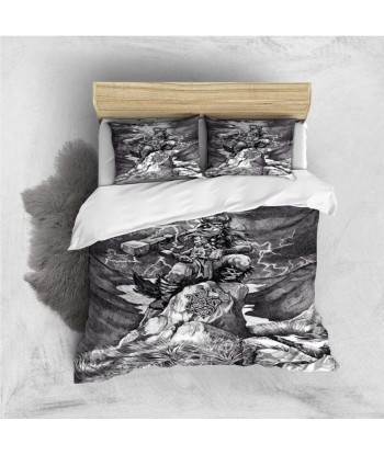 Black and white Viking duvet cover en stock