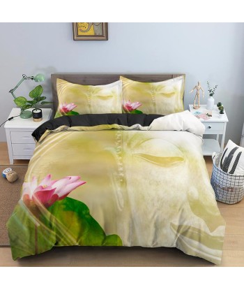 Pink flower buddha duvet cover commande en ligne