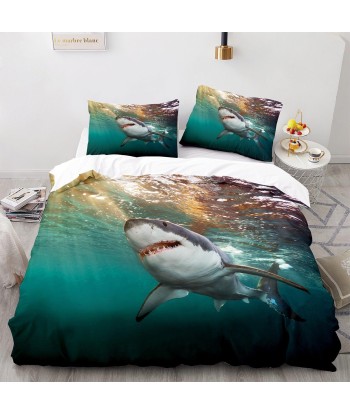 White shark duvet cover s'inspire de l'anatomie humaine