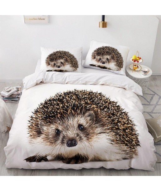 Adorable hedgehog duvet cover brillant des détails fins