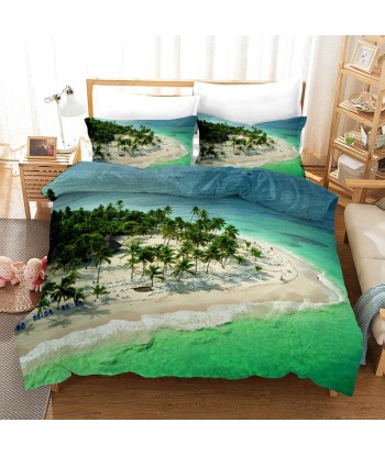 Exotic beach palm duvet cover en ligne