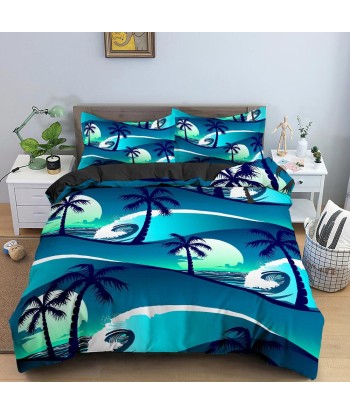 Blue palm duvet cover en ligne