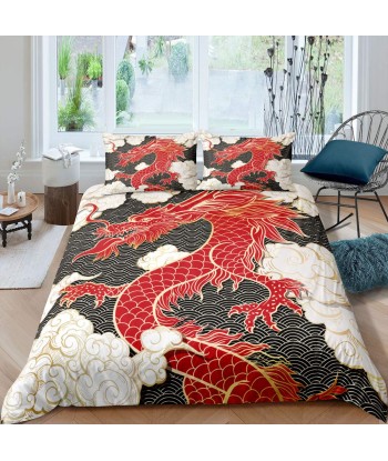 Red dragon duvet cover la livraison gratuite