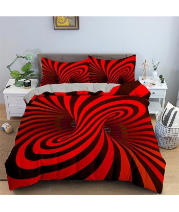 Red and black psychedelic duvet cover 50% de réduction en Octobre 2024