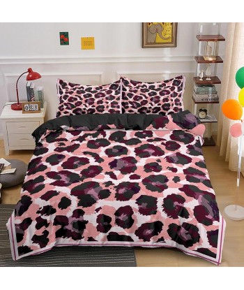 Pink leopard duvet cover pas cheres