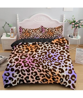 Colorful leopard duvet cover Dans la société mordern