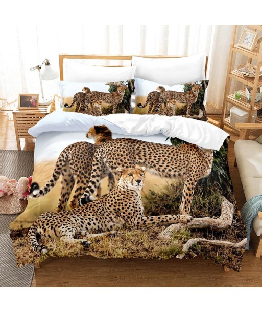 Family leopard duvet cover les muscles