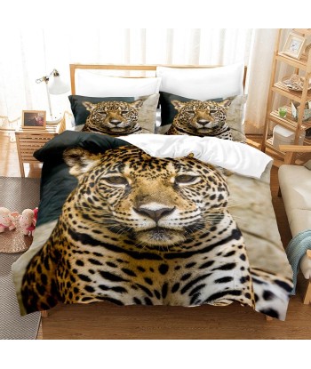 Leopard duvet cover portrait soldes