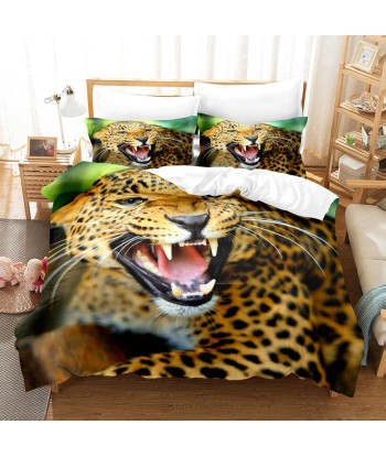 Fierce leopard duvet cover Livraison rapide