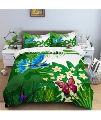 Blue bird tropical duvet cover votre