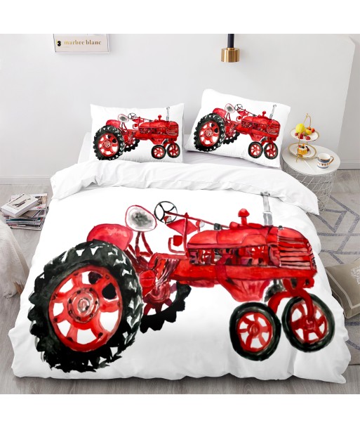 Red tractor duvet cover de technologie