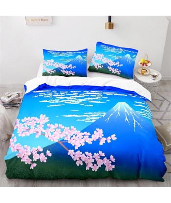 Rose flower mountain duvet cover Comparez plus de prix