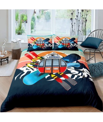 Cartoon ski duvet cover Economisez 