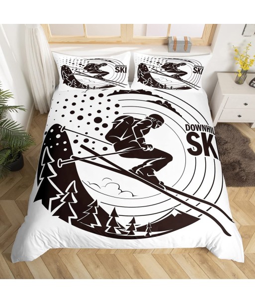 Black and white ski duvet cover du meilleur 