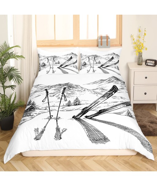 White ski duvet cover outlet