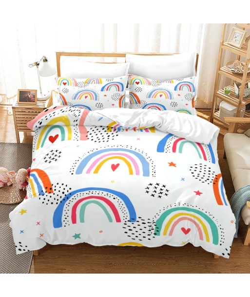 Fun rainbow duvet cover pas cher 