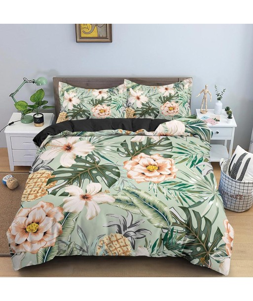 Floral jungle duvet cover soldes