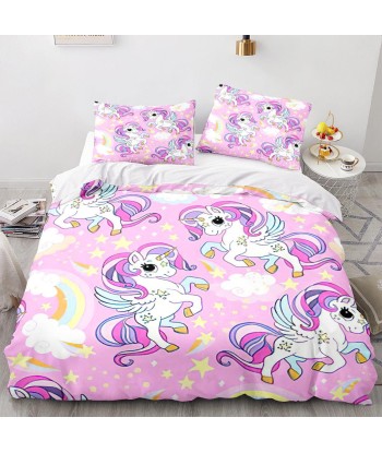 Licorne pattern duvet cover paiement sécurisé