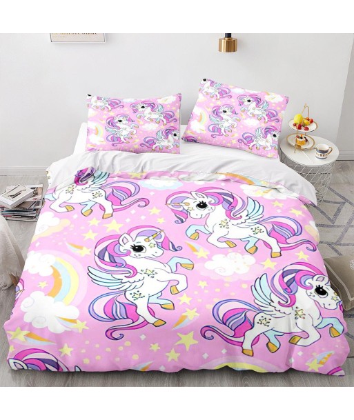 Licorne pattern duvet cover paiement sécurisé