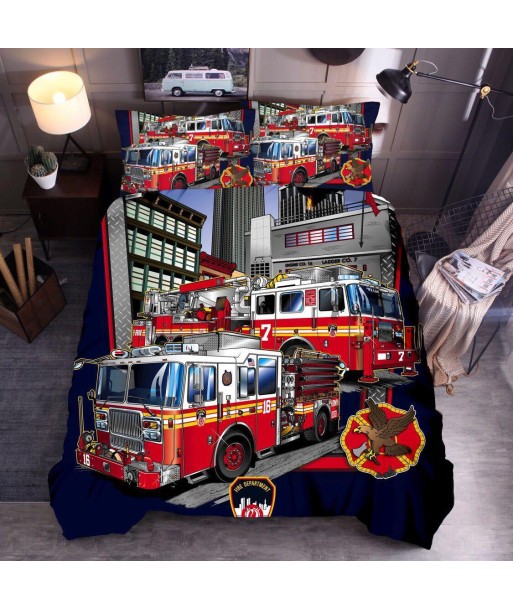 3D firefighter duvet cover Véritable concentré