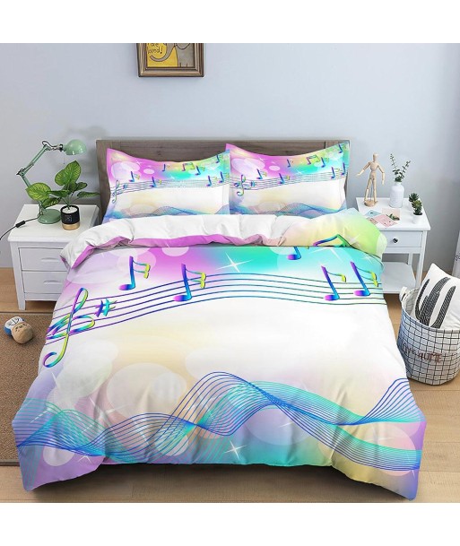 Music note motif duvet cover acheter