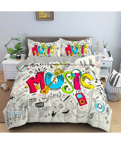 Music motif duvet cover acheter